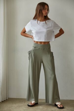 Modal Spandex Wide Leg Pants