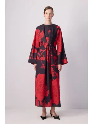 Suki Floral Tie Waist Maxi Dress